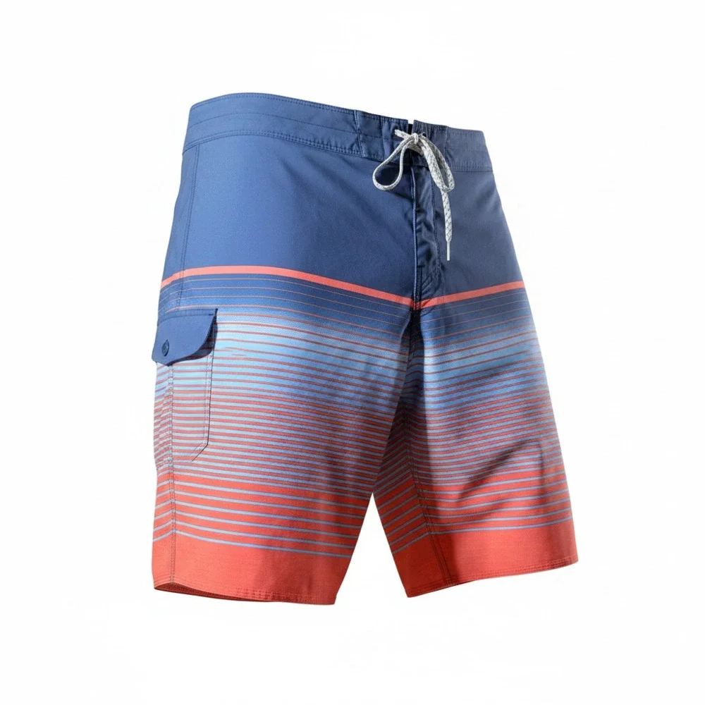 Billabong Recycled All Day Pro Board Shorts, Mens 40, Red & Blue Striped